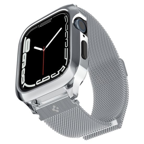 Spigen Metal Fit Pro, silver, Apple Watch 8/7 45mm