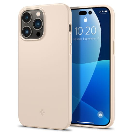 Spigen Thin Fit, sand beige, iPhone 14 Pro