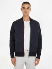 Tommy Hilfiger Tmavě modrá pánská bomber bunda Tommy Hilfiger Mix Media Bomber L