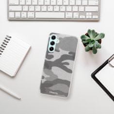 iSaprio Silikonové pouzdro - Gray Camuflage 02 pro Samsung Galaxy A34 5G