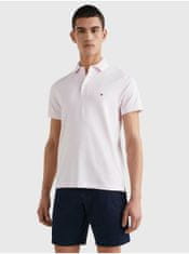 Tommy Hilfiger Světle růžové pánské polo tričko Tommy Hilfiger 1985 Slim Polo XXL