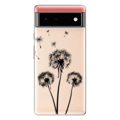 iSaprio Silikonové pouzdro - Three Dandelions - black pro Google Pixel 6 5G