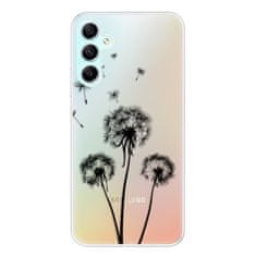 iSaprio Silikonové pouzdro - Three Dandelions - black pro Samsung Galaxy A34 5G