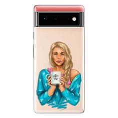 iSaprio Silikonové pouzdro - Coffe Now - Blond pro Google Pixel 6 5G