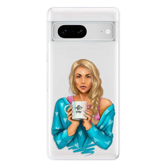 iSaprio Silikonové pouzdro - Coffe Now - Blond pro Google Pixel 7 5G