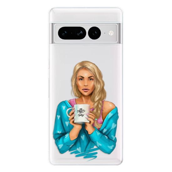 iSaprio Silikonové pouzdro - Coffe Now - Blond pro Google Pixel 7 Pro 5G