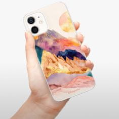 iSaprio Silikonové pouzdro - Abstract Mountains pro Apple iPhone 12