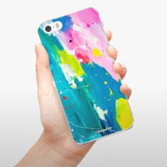 iSaprio Silikonové pouzdro - Abstract Paint 04 pro Apple iPhone 5/5S/SE