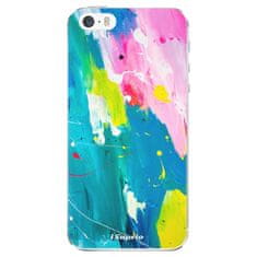 iSaprio Silikonové pouzdro - Abstract Paint 04 pro Apple iPhone 5/5S/SE