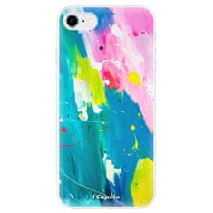 iSaprio Silikonové pouzdro - Abstract Paint 04 pro Apple iPhone SE 2020