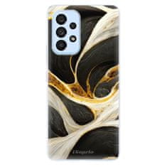 iSaprio Silikonové pouzdro - Black and Gold pro Samsung Galaxy A73 5G