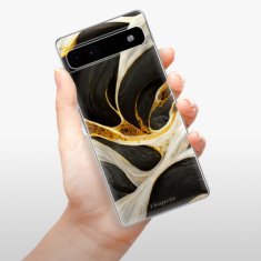 iSaprio Silikonové pouzdro - Black and Gold pro Google Pixel 6a 5G