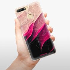 iSaprio Silikonové pouzdro - Black and Pink pro Huawei Y6 Prime 2018