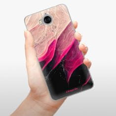 iSaprio Silikonové pouzdro - Black and Pink pro Huawei Y5 2017/Huawei Y6 2017