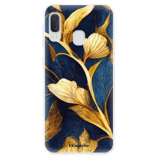 iSaprio Silikonové pouzdro - Gold Leaves pro Samsung Galaxy A20e