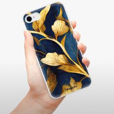 iSaprio Silikonové pouzdro - Gold Leaves pro Apple iPhone SE 2020