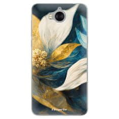 iSaprio Silikonové pouzdro - Gold Petals pro Huawei Y5 2017/Huawei Y6 2017