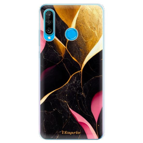 iSaprio Silikonové pouzdro - Gold Pink Marble pro Huawei P30 Lite