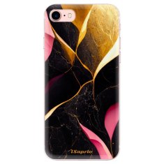 iSaprio Silikonové pouzdro - Gold Pink Marble pro Apple iPhone 7 / 8