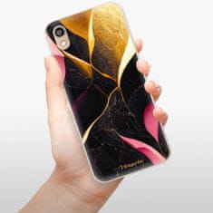 iSaprio Silikonové pouzdro - Gold Pink Marble pro Honor 8S