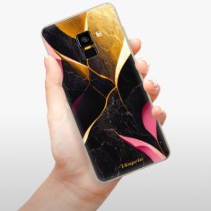 iSaprio Silikonové pouzdro - Gold Pink Marble pro Samsung Galaxy A8 2018