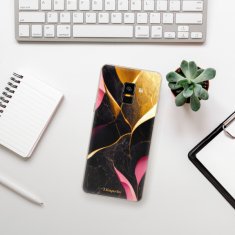 iSaprio Silikonové pouzdro - Gold Pink Marble pro Samsung Galaxy A8 2018