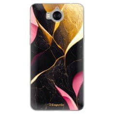 iSaprio Silikonové pouzdro - Gold Pink Marble pro Huawei Y5 2017/Huawei Y6 2017