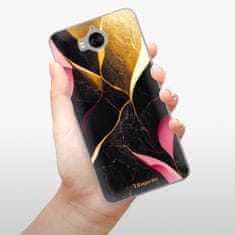 iSaprio Silikonové pouzdro - Gold Pink Marble pro Huawei Y5 2017/Huawei Y6 2017