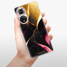 iSaprio Silikonové pouzdro - Gold Pink Marble pro Honor 50