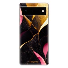 iSaprio Silikonové pouzdro - Gold Pink Marble pro Google Pixel 6 5G