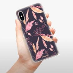 iSaprio Silikonové pouzdro - Herbal Pattern pro Apple iPhone XS