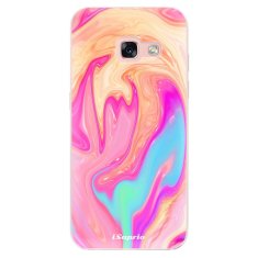 iSaprio Silikonové pouzdro - Orange Liquid pro Samsung Galaxy A3 2017