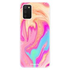 iSaprio Silikonové pouzdro - Orange Liquid pro Samsung Galaxy A02s