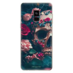 iSaprio Silikonové pouzdro - Skull in Roses pro Samsung Galaxy A8 2018