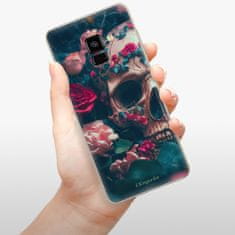 iSaprio Silikonové pouzdro - Skull in Roses pro Samsung Galaxy A8 2018