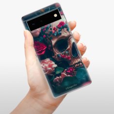 iSaprio Silikonové pouzdro - Skull in Roses pro Google Pixel 6 5G