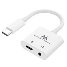 Maclean Adaptér USB Type-C – 3,5mm mini jack s Power Delivery (PD) 30W , MCTV-848