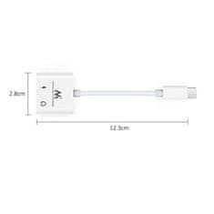 Maclean Adaptér USB Type-C – 3,5mm mini jack s Power Delivery (PD) 30W , MCTV-848