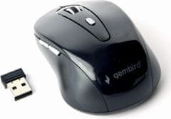 Gembird Gembird/Cestovní/Optická/1 600 DPI/Bezdrátová USB/Černá