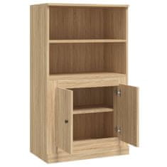 Greatstore Skříň highboard dub sonoma 60 x 35,5 x 103,5 kompozitní dřevo