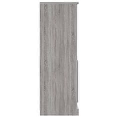 Greatstore Skříň highboard šedá sonoma 60 x 35,5 x 103,5 kompozitní dřevo