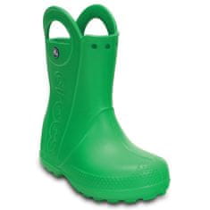 Crocs Holínky zelené 33 EU Handle Rain Boot Kids