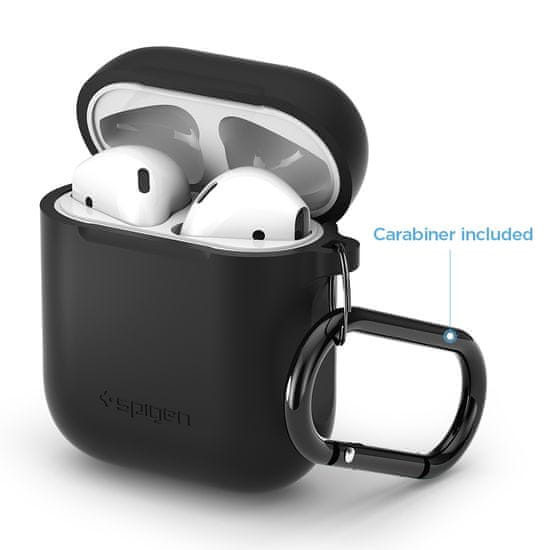 Spigen Silicone case, black, AirPods 1/2019