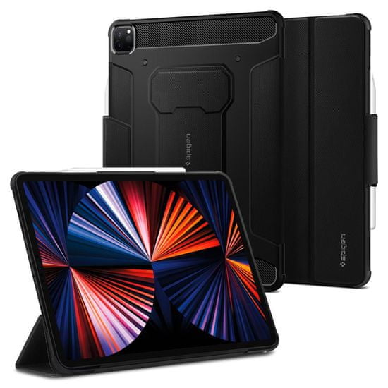 Spigen Rugged Armor Pro, black, iPad Pro 12.9" (2022/2021)