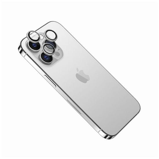 FIXED Ochranná skla čoček fotoaparátů FIXED Camera Glass pro Apple iPhone 11/12/12 Mini, stříbrná