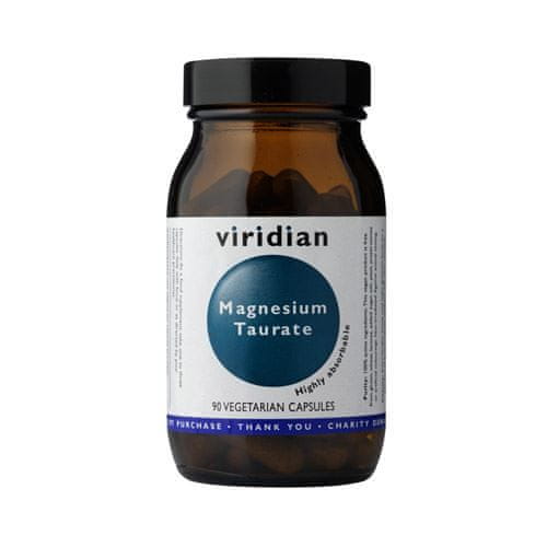 VIRIDIAN nutrition Magnesium Taurate (Taurát hořečnatý), 90 kapslí