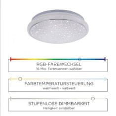 PAUL NEUHAUS LEUCHTEN DIREKT is JUST LIGHT LED stropní svítidlo Smart Home s RGB změnou barev a nastavitelnou teplotou barvy světla MEDION RGB plus 3000-5000K