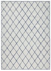 NORTHRUGS Kusový koberec Twin-Wendeteppiche 103119 blau creme – na ven i na doma 80x150