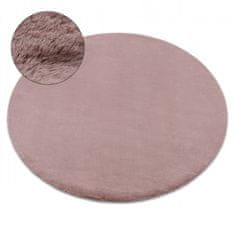 Dywany Lusczów Kulatý koberec BUNNY růžový, velikost kruh 120