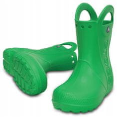 Crocs Holínky zelené 33 EU Handle Rain Boot Kids